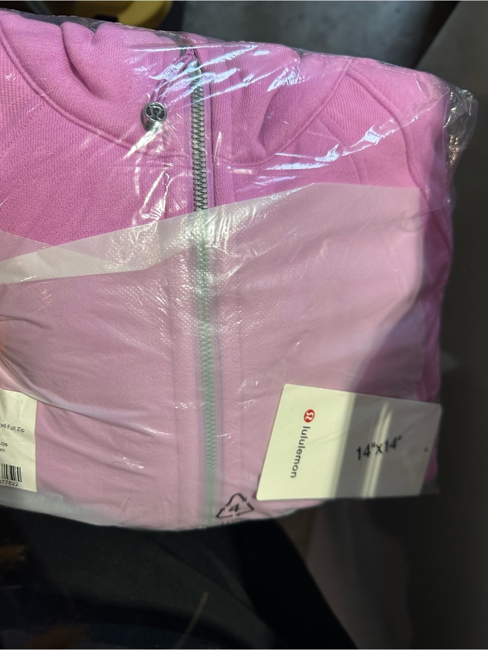 Lululemon Pink Full-Zip scuba oversized XS/S NWT